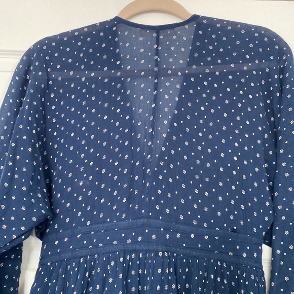 Ulla Johnson Navy Cotton Dress with Buttons - Picture 11 of 12